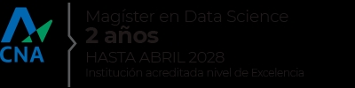 Este es un anuncio sobre un programa de Magíster en Data Science con duración de 2 años.