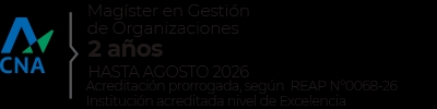 Este texto informa sobre un magíster en gestión de organizaciones con duración de dos años y su acreditación.