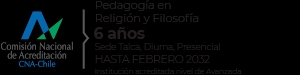 Publicidad de un programa de Pedagogía en Religión y Filosofía en Talca.