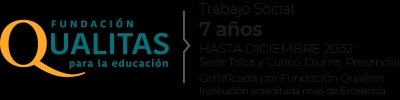 Anuncio de un programa de Trabajo Social en Fundación Qualitas.