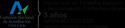 Logo de la Comisión Nacional de Acreditación de Chile que representa un doctorado en filosofía y religión.