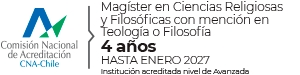 Este logo representa el Magíster en Ciencias Religiosas y Filosóficas acreditado en Chile.