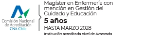Este es un aviso sobre el Magíster en Enfermería acreditado por la CNA-Chile, que durará 5 años hasta marzo de 2028.