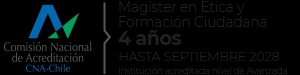 Este es un anuncio sobre el Magíster en Ética y Formación Ciudadana, acreditado hasta septiembre de 2028.