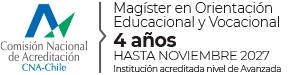 Este logo representa el Magíster en Orientación Educacional y Vocacional acreditado en Chile.