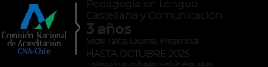 Información sobre un programa de pedagogía en lengua castellana y comunicación en Chile.