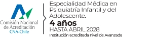 Certificación de especialidad médica en Psiquiatría Infantil y del Adolescente en Chile.