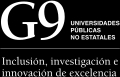 Logo del G9 que representa la colaboración entre universidades públicas y no estatales enfocadas en la inclusión e innovación.