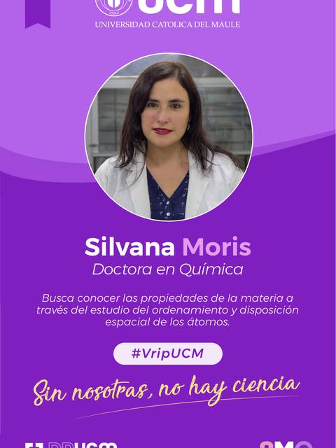 Silvana Moris, doctora en química, se dedica a investigar las propiedades de la materia.