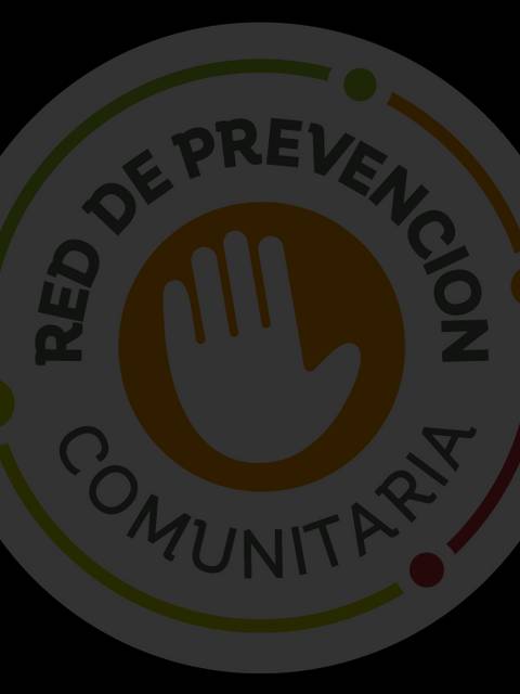 Logo de la Red de Prevención Comunitaria con una mano simbólica en el centro.