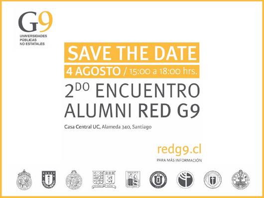 Anuncia un encuentro para alumni de la Red G9 en Santiago.