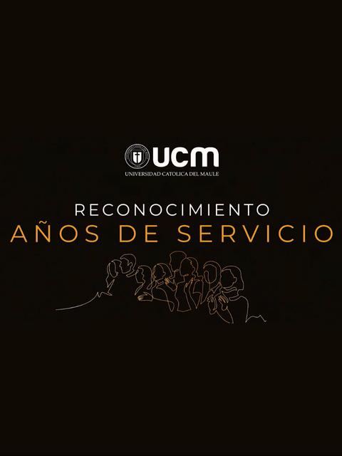 Un homenaje a los años de servicio en la Universidad Católica del Maule.