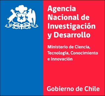 Logo de la Agencia Nacional de Investigación y Desarrollo del Gobierno de Chile.