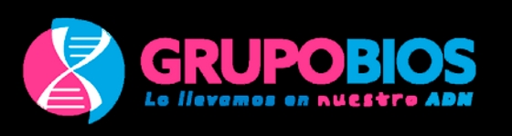 Logo de Grupobios que representa su enfoque en la genética.