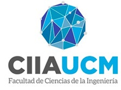 Logo del CIIA de la Universidad Católica del Maule en tonos azules y verdes.
