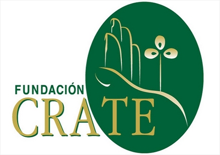 Logo de la Fundación Crate que promueve la protección del medio ambiente.