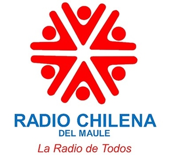 Logo de Radio Chilena del Maule, que representa la unión y diversidad en un diseño colorido.