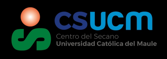 Logo de la Universidad Católica del Maule, representando el Centro del Secano.