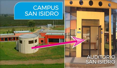 Vista del Campus San Isidro y la entrada del Auditorio San Isidro.