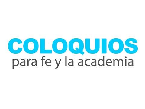 Un logo que promueve coloquios dedicados a la fe y la academia.