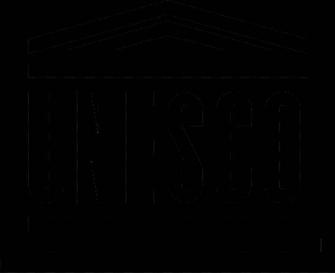 Logo de la UNESCO que representa la educación y la cultura a nivel mundial.