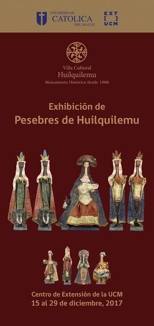 Exhibición de pesebres artesanales en la Villa Cultural Huilquilemu.