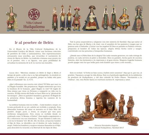 El documento presenta una reflexión sobre el pesebre de Belén y su significado cultural en la celebración de Navidad.
