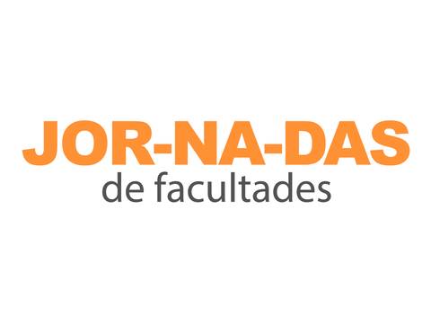 El logo representa las jornadas de facultades en un estilo moderno y llamativo.