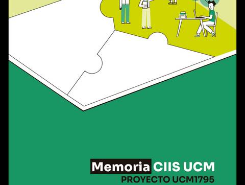 Una ilustración que muestra a varias personas colaborando en un proyecto académico.