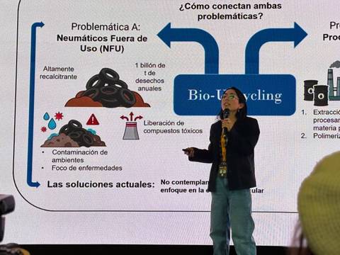 Una presentación sobre la problemática de neumáticos fuera de uso y sus soluciones a través del Bio-Li-Cycling.