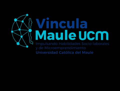 Logo de Vincula Maule UCM, representando una iniciativa de impulso a habilidades laborales.