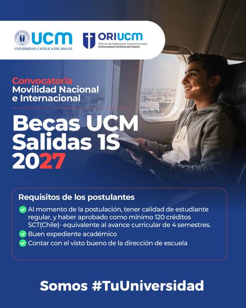 Convocatoria de becas para estudiantes de movilidad nacional e internacional en la UCM.