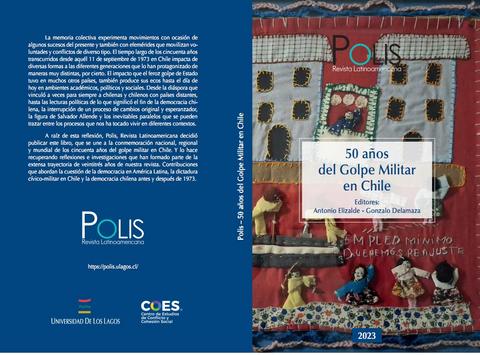 Portada de la revista Polis conmemorando 50 años del Golpe Militar en Chile.