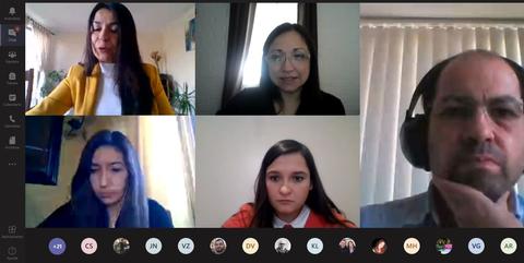 Imagen de una videoconferencia con varias personas en pantalla compartiendo una reunión virtual.