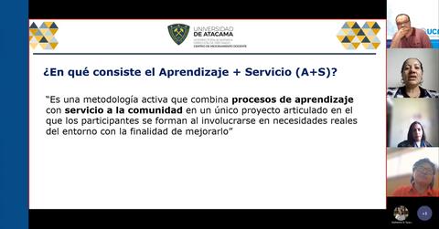 Una presentación sobre la metodología de Aprendizaje y Servicio que busca integrar procesos educativos con el servicio a la comunidad.