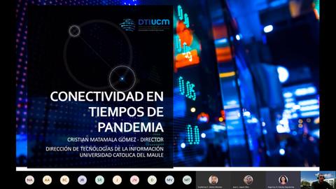 Presentación sobre conectividad durante la pandemia.