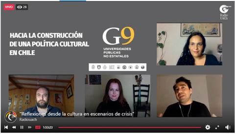 Un panel de discusión en vivo sobre la construcción de una política cultural en Chile.