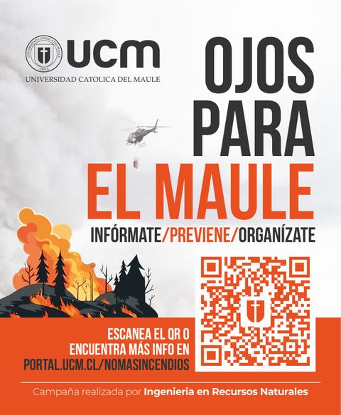 Campaña de prevención de incendios en la región del Maule.