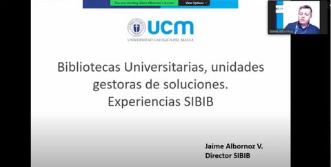 Presentación sobre bibliotecas universitarias y sus experiencias en la gestión de soluciones.