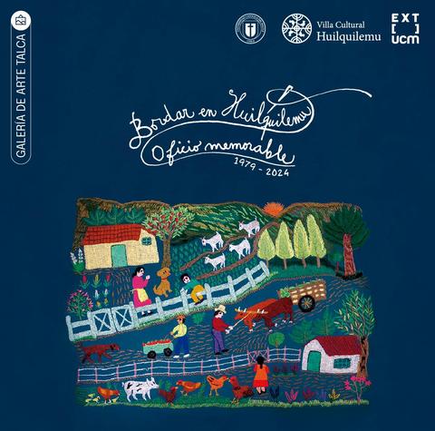 La imagen muestra una colorida ilustración que representa la vida rural, con casas, animales y personas trabajando en un entorno natural.