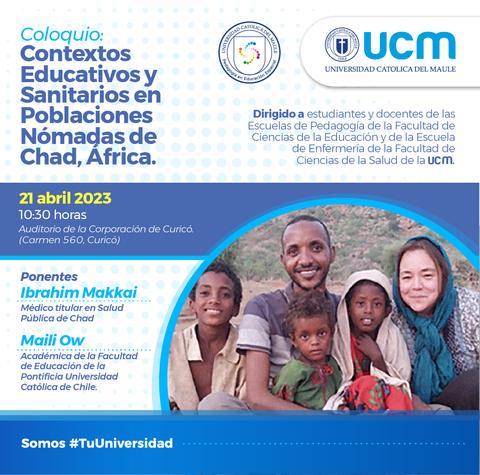 Un evento académico sobre contextos educativos y sanitarios en poblaciones nómadas de Chad, África.