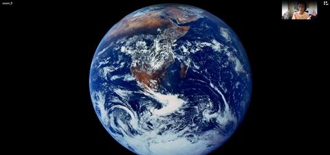 Una imagen de la Tierra vista desde el espacio.