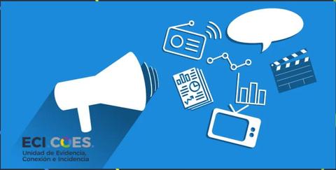 Una representación gráfica de medios de comunicación y comunicación visual.