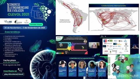 El congreso latinoamericano de evolución CLEVOL 2021 se presenta de manera virtual, abarcando diversas temáticas relacionadas con la evolución.