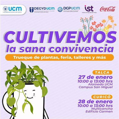 Un evento en Talca y Curicó para fomentar el trueque de plantas y actividades comunitarias.