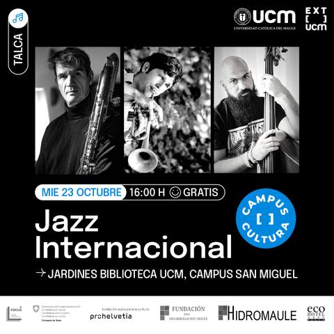 Un evento de jazz internacional se llevará a cabo en los jardines de la Biblioteca UCM en Talca.