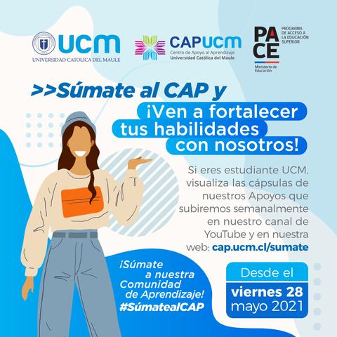 Una invitación a un programa de apoyo estudiantil de la Universidad Católica del Maule.