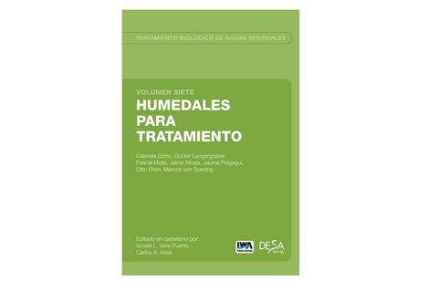 El libro trata sobre el uso de humedales en el tratamiento de aguas residuales.