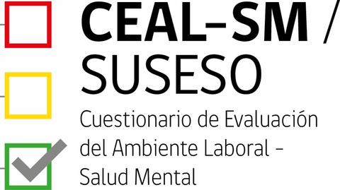 Imagen del cuestionario CEAL-SM sobre evaluación del ambiente laboral y salud mental.