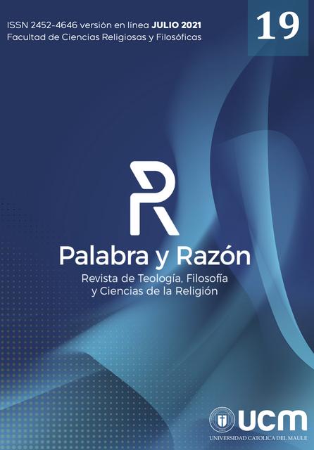Portada de la revista 'Palabra y Razón', que abarca temas de teología, filosofía y ciencias de la religión.